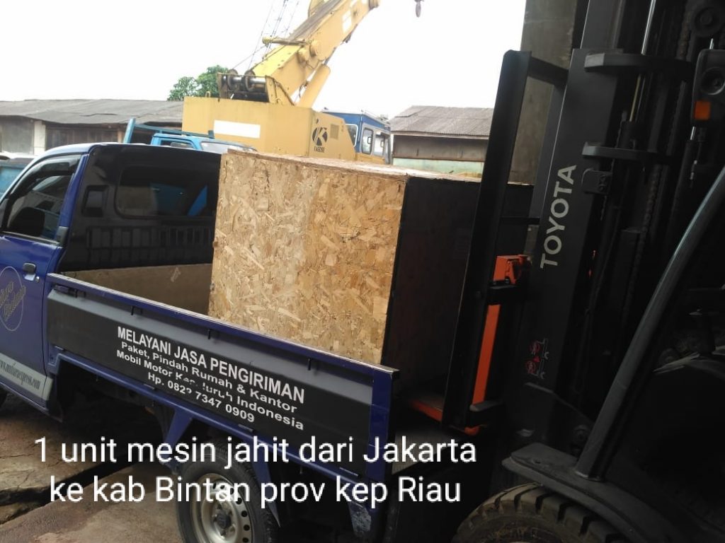 Kiriman 1 unit mesin jairihit Dari Jakarta Tujuan Kijang Kab BINTAN Prov Kep Riau