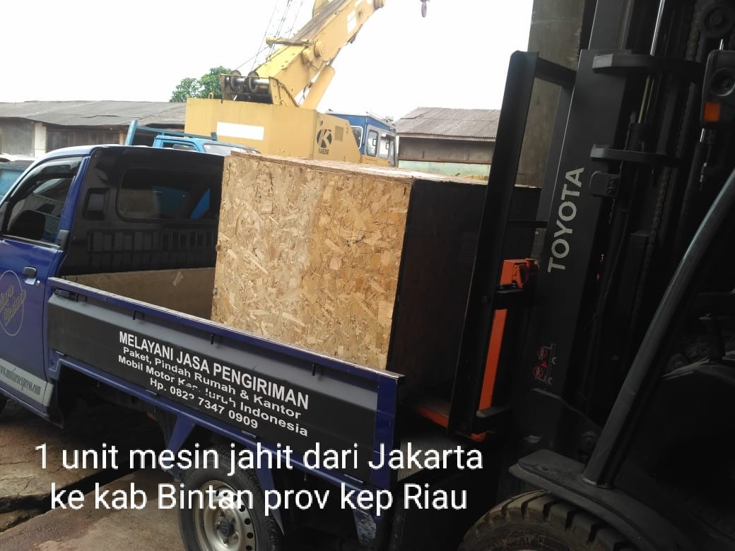 Kiriman 1 unit mesin jairihit Dari Jakarta Tujuan Kijang Kab BINTAN Prov Kep Riau