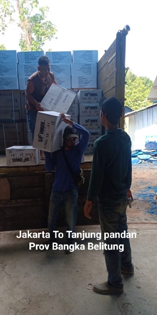 Shipment Dari Jakarta Tujuan Tanjung Pandan , Prov Bangka Belitung
