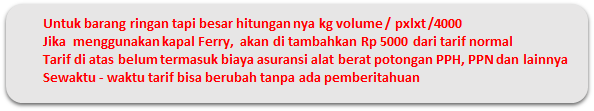 Tarif To Kepri Dan Babel